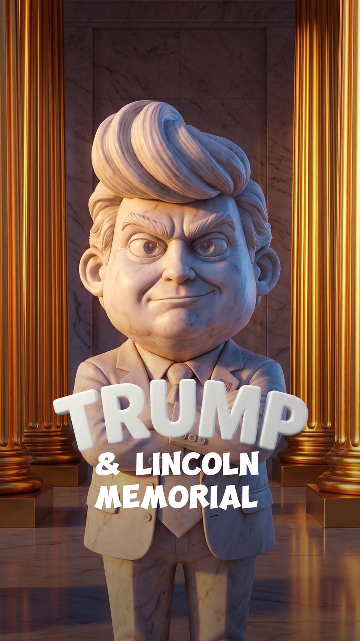 Trump & Lincoln Memorial